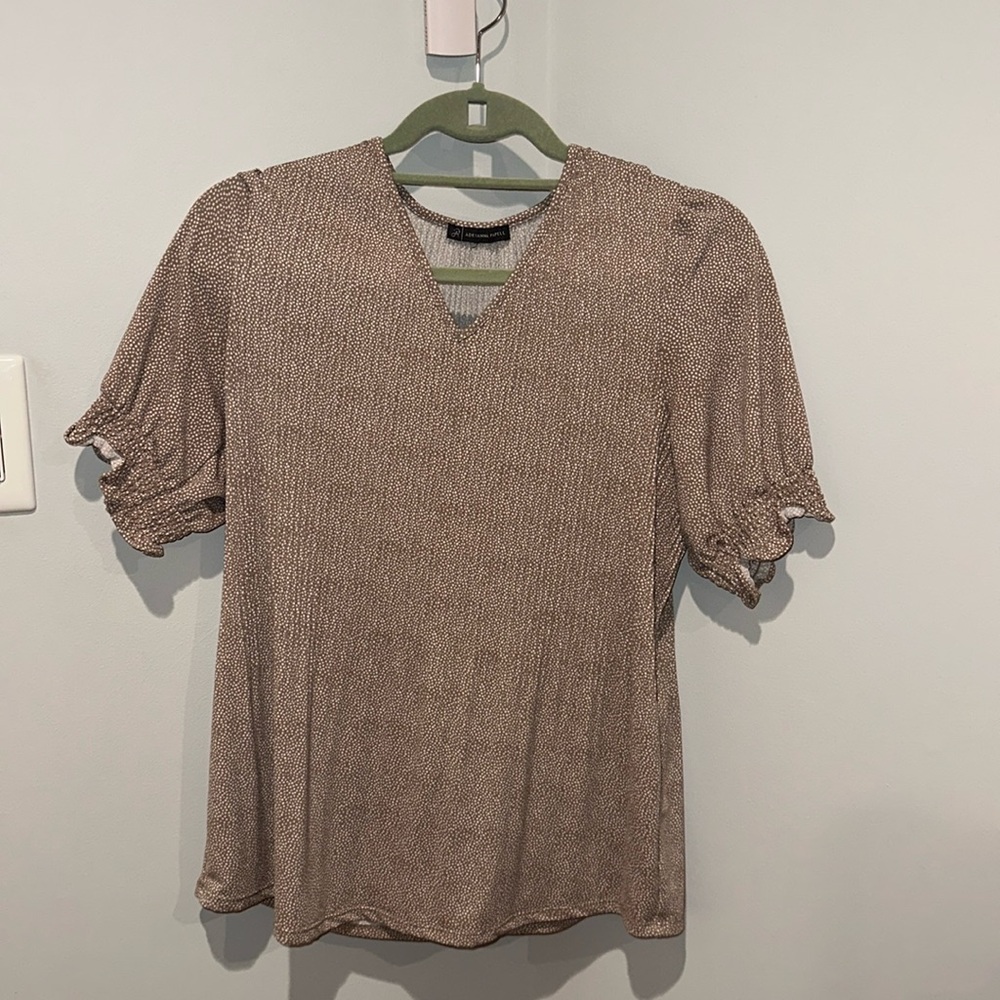 Business casual beige top